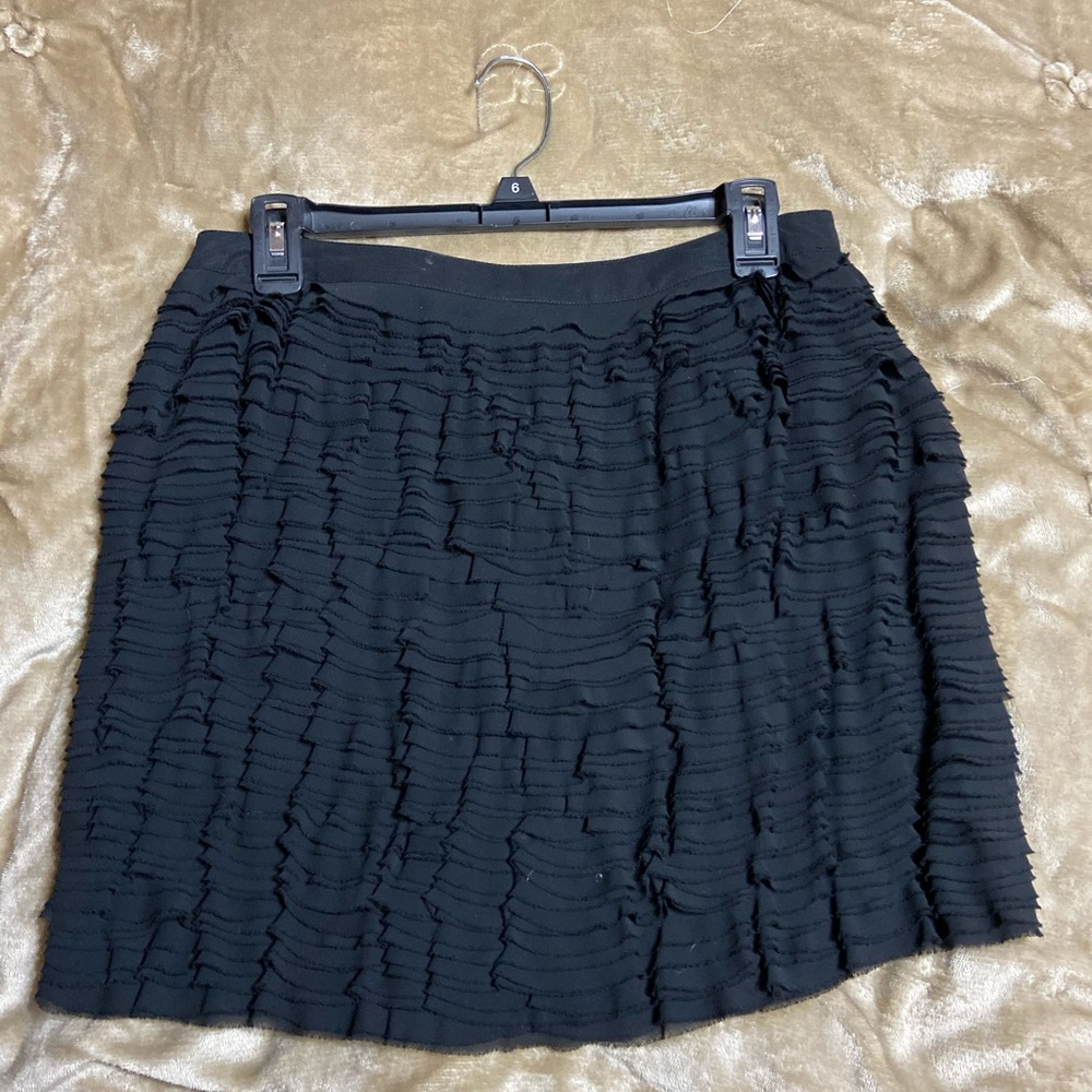 Black Ruffle Skirt by Michael Kors